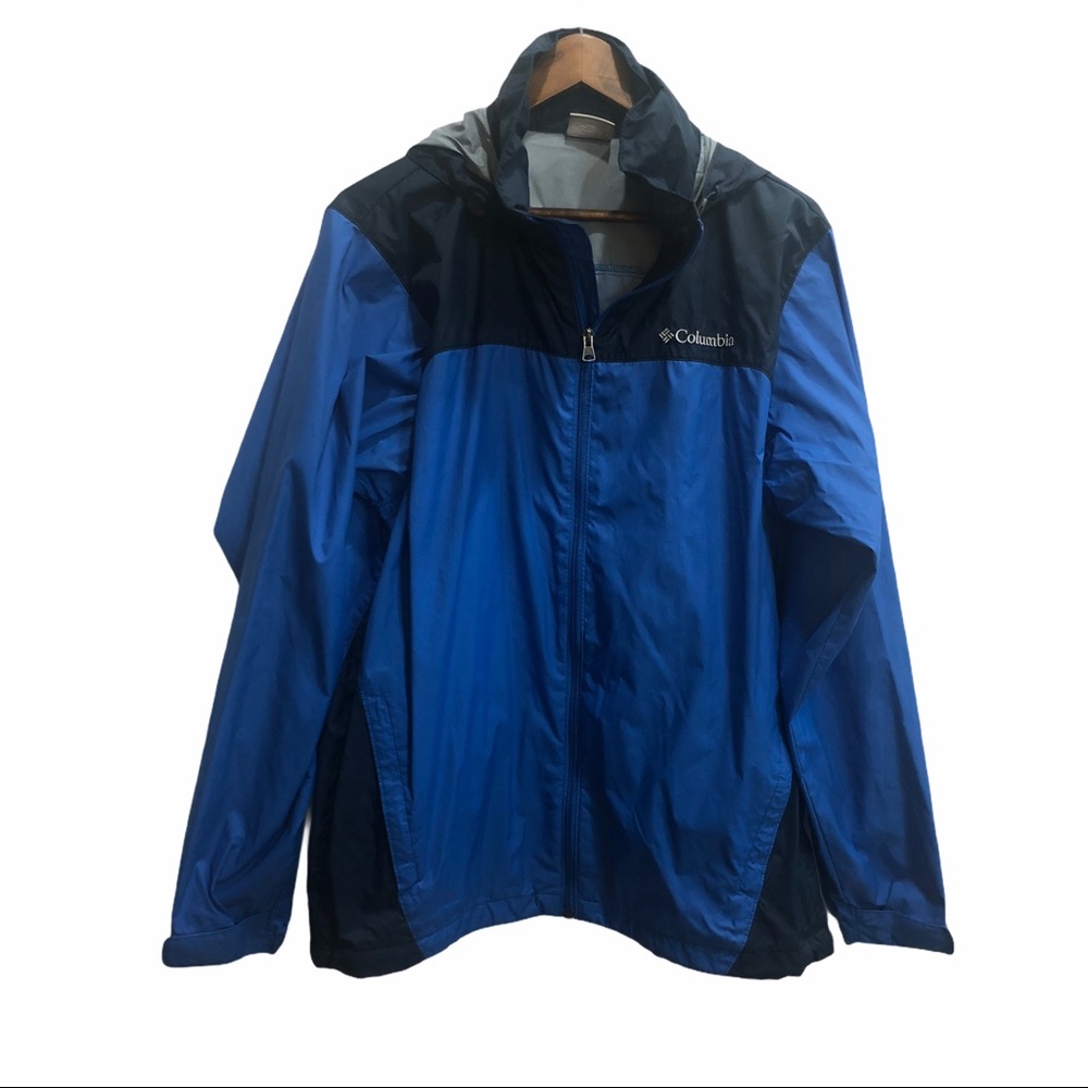 Columbia Blue Medium Windbreaker Jacket